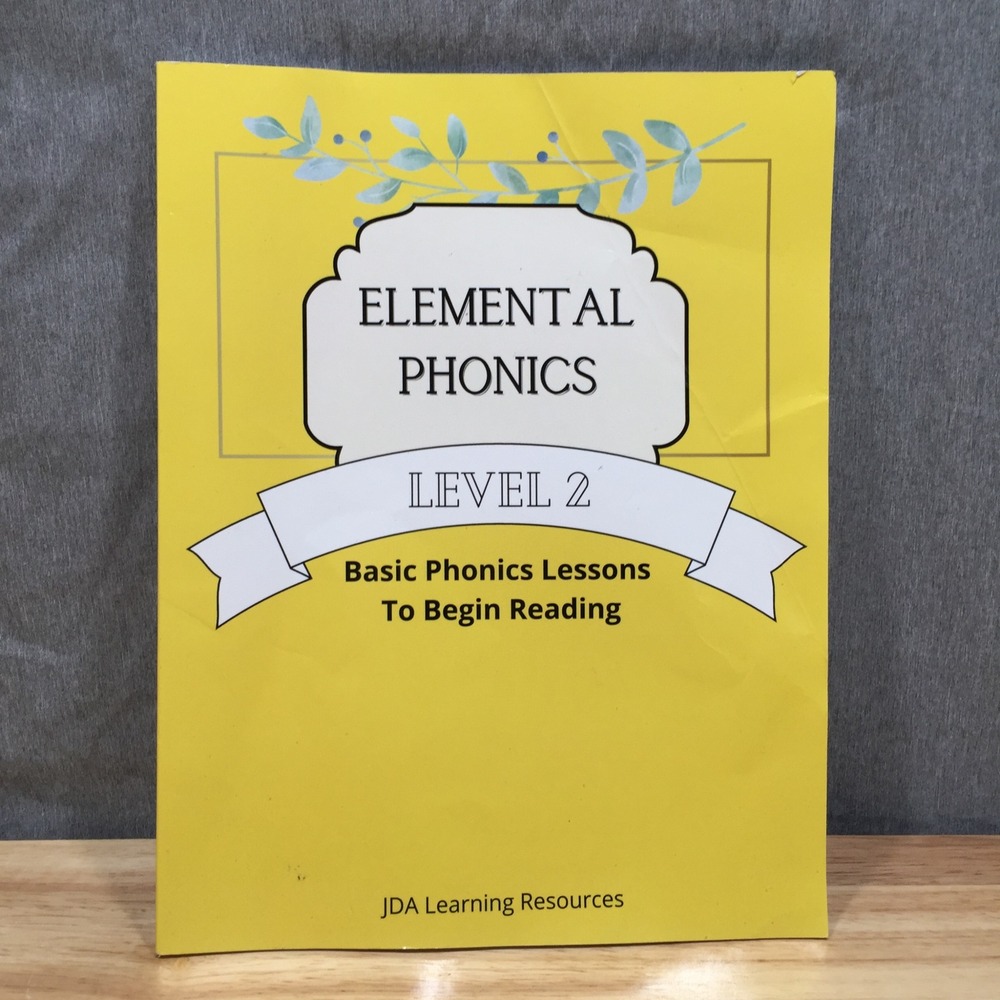 JDA Learning Resources Kids Elemental Phonics Level 2 Workbook Yellow Good